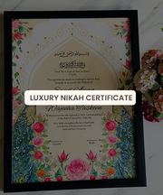 Luxury Nikah Certificate