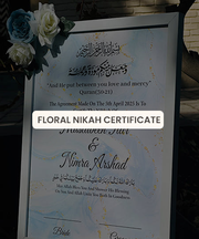 Floral Nikah Certificate
