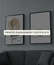 Printed Engagement Certificate