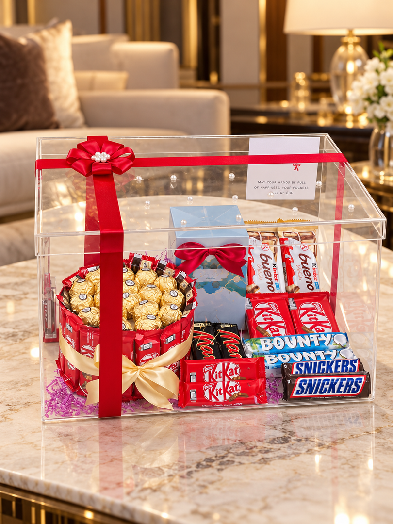 Deluxe Chocolates in Premium Acrylic Box | GBO-068