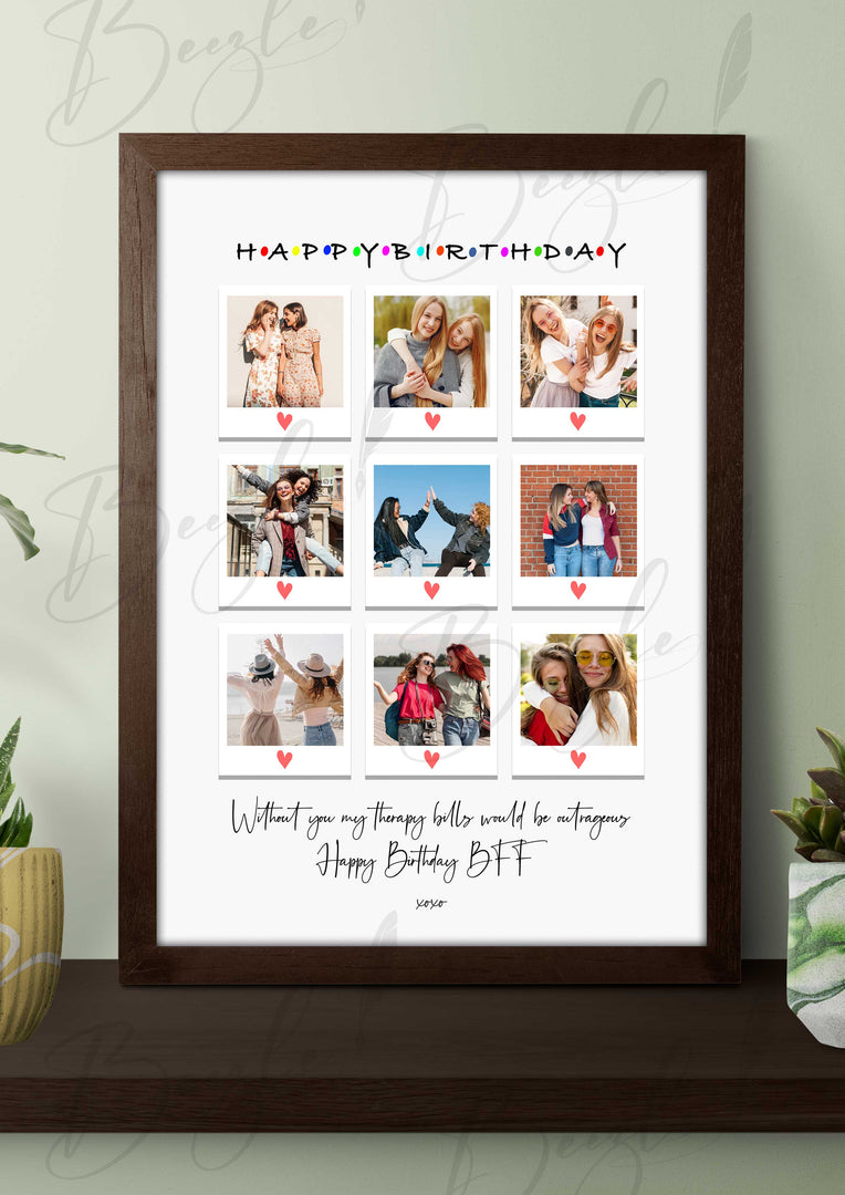 Customized Beautiful Frame For Best Friend | FFBF-001