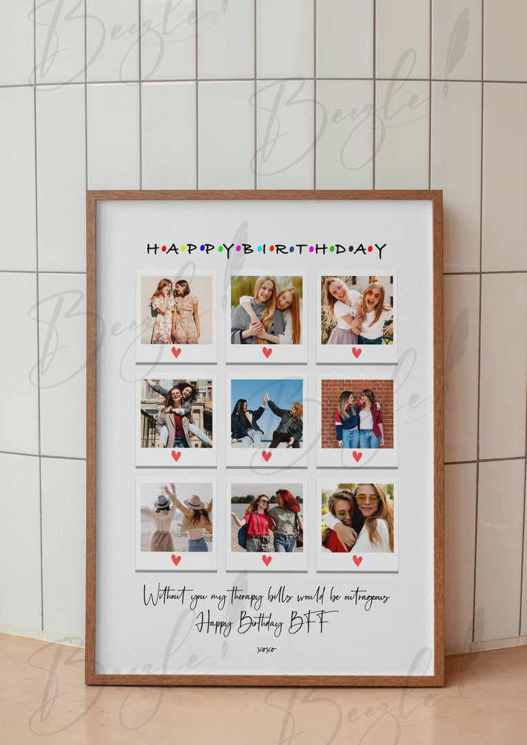 Customized Beautiful Frame For Best Friend | FFBF-001