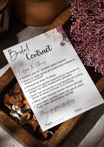 Load image into Gallery viewer, Customized Bridal Contract | BC-002
