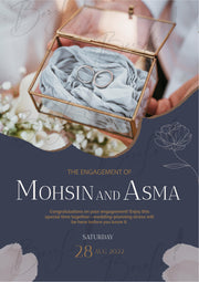 Printed Engagement Certificate With Classic Print | PEC-008