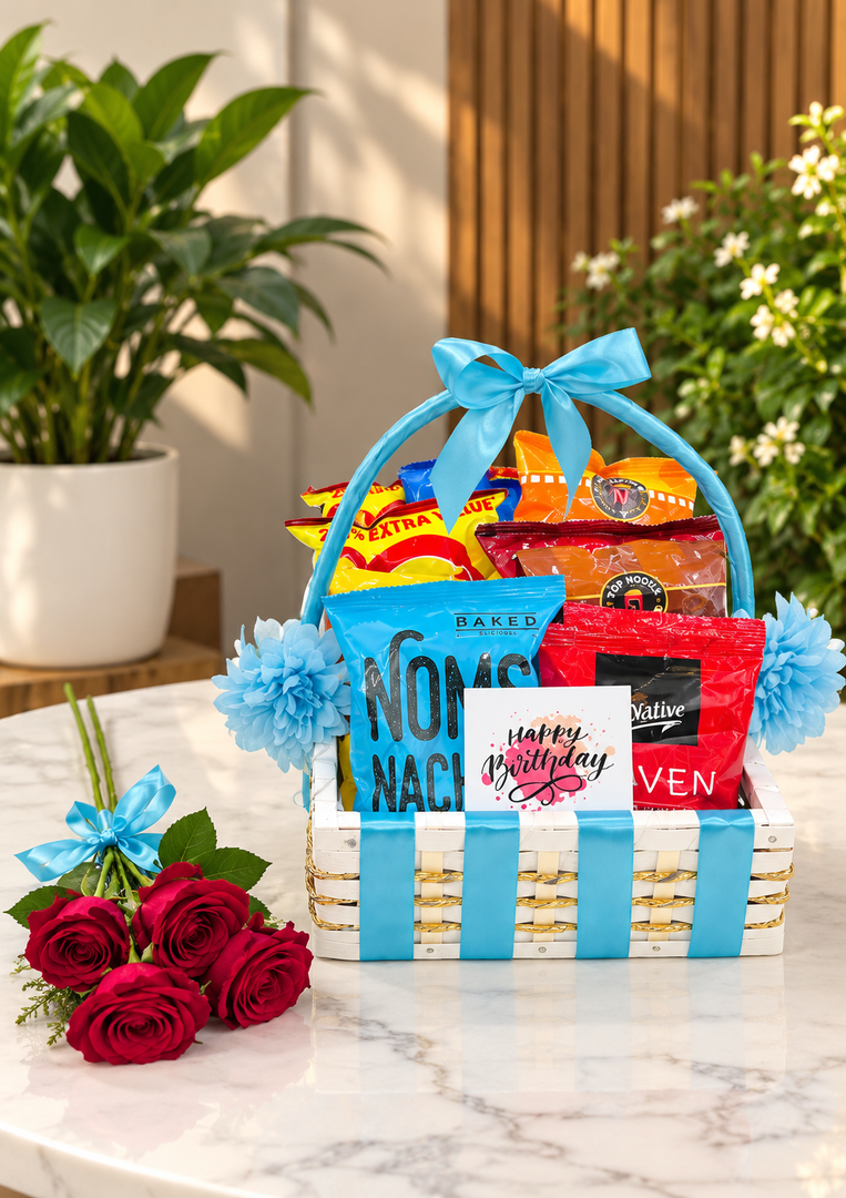 Blue Snack Basket Gift | GB-167