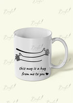 Load image into Gallery viewer, “This Mug is a Hug” – Minimalist Gift Mug with Arms Design | CC-011
