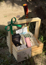 Load image into Gallery viewer, Green Ribbon Thank You Gift Basket | GB-129
