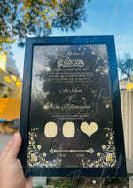 Load image into Gallery viewer, Nikah Certificate With Thumb &amp; Black Attractive Colour | NC-119
