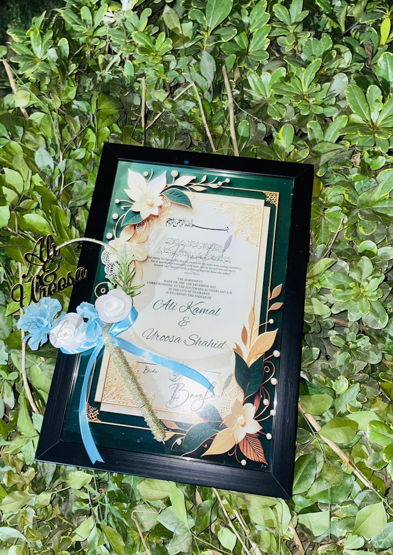 Artistic Nikah Frame | DEL-173