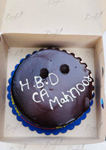 Load image into Gallery viewer, Rich Chocolate Cake with Custom Name | GC-065
