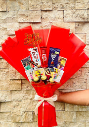 Personalized Bride to Be Chocolate Gift Bouquet with Photos | BCG-021