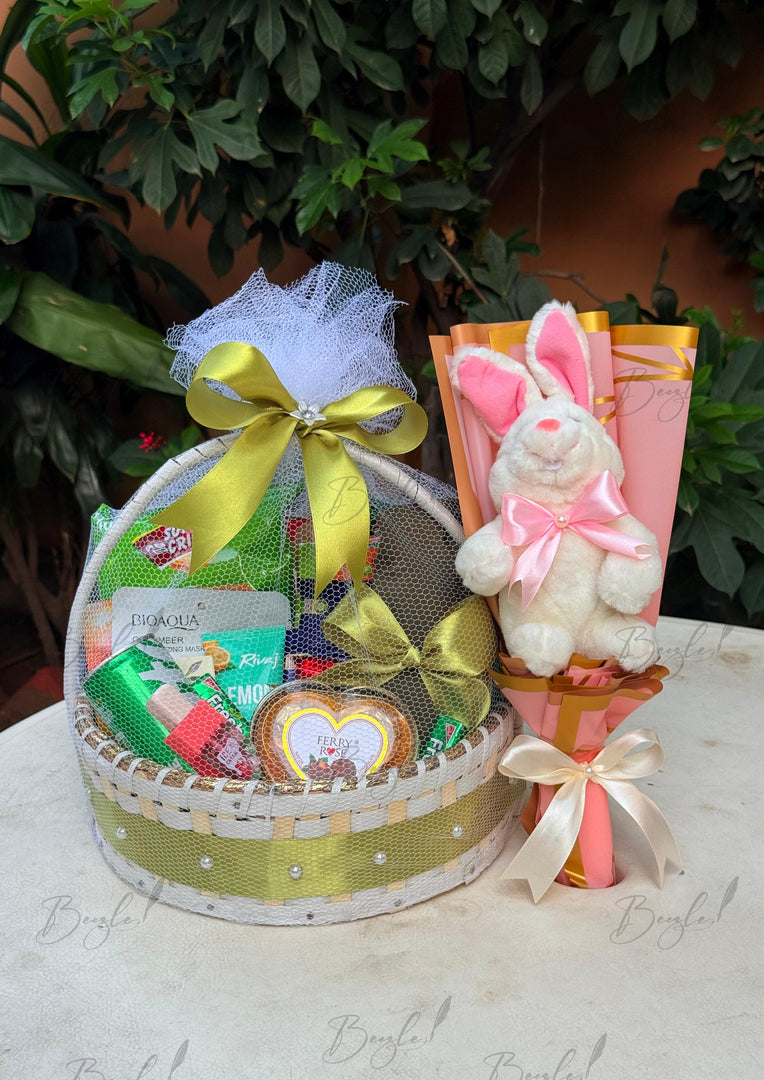 Bunny Bliss Gift Basket | GDEL-112