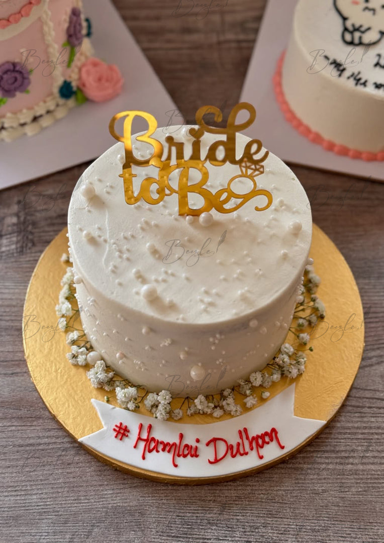 Pearl Themed Bridal Cake | GC-137
