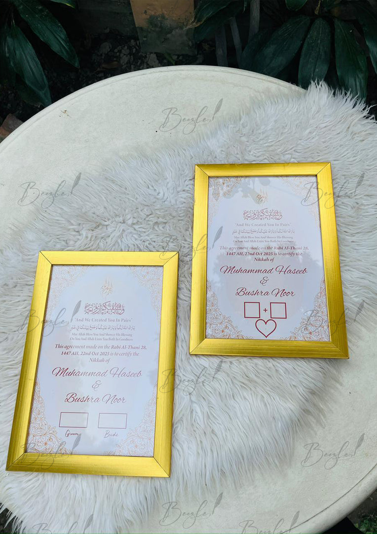 Dual Nikah Certificate Set | DEL-142