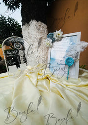 Get Perfect Deal Attractive Nikah Frame, Nikah Pen and Nikah Acrylic Thumb Board  | DEL-030