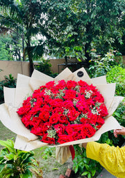 Rustic Charm Red Rose Bouquet | BCG-138