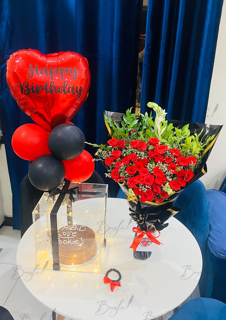 Red & Black Birthday Surprise Box | GDEL-103