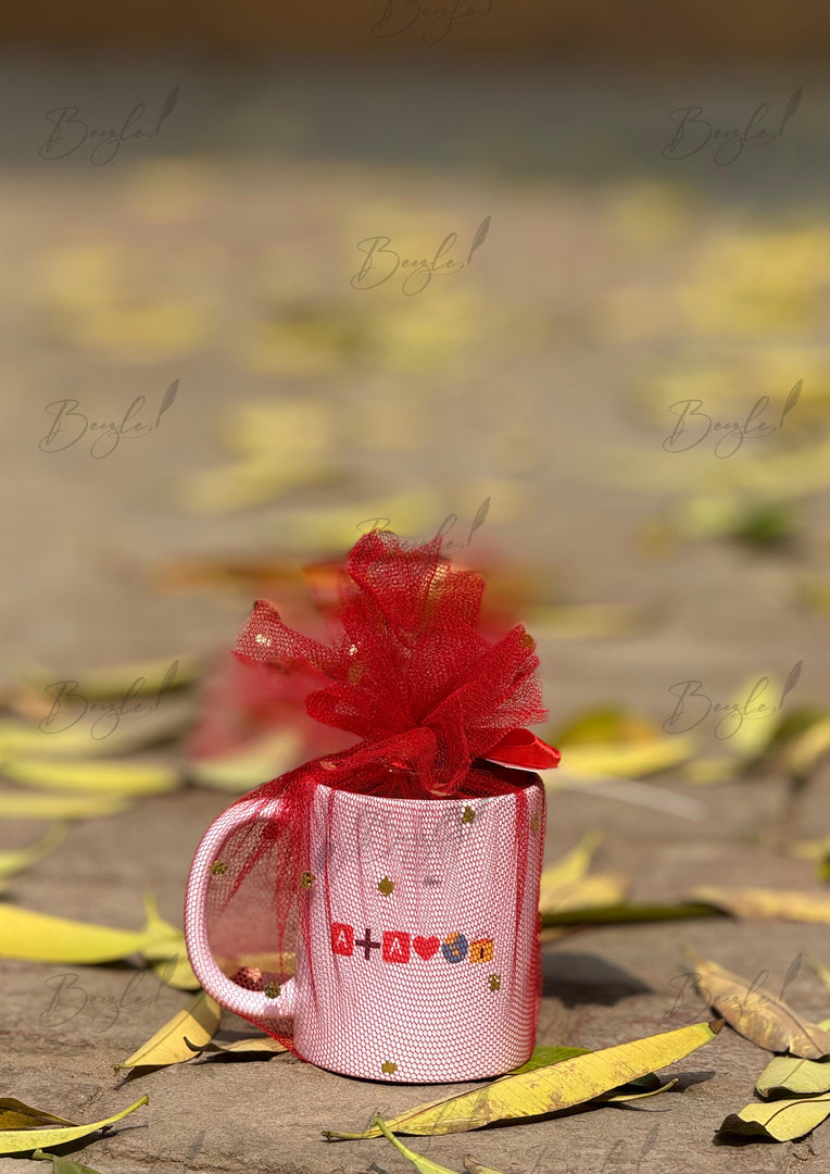 Personalised Love Mug with Heart Design | with  CC-005