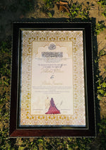 Load image into Gallery viewer, The Nikkah Certificate With Brown Frame &amp; Attractive Design | NC-179
