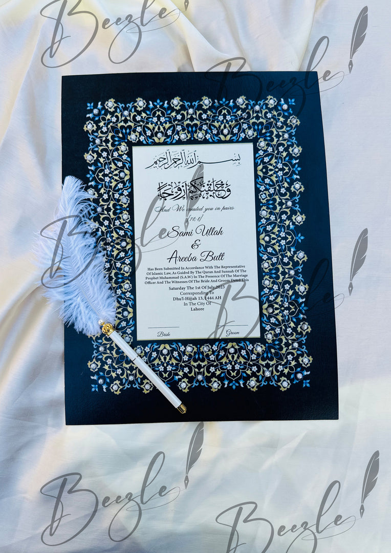 Get Deal With Classic Nikah Certificate and Nikah Pen | DEL-017