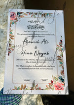 Load image into Gallery viewer, Customized Nikah Certificate With Printed Name | NC-124
