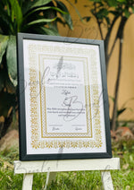 Load image into Gallery viewer, Nikah Certificate With Beautiful Design| NC-125
