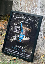 Load image into Gallery viewer, Personalised Hajj Mubarak Frame  | UJ-006
