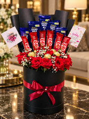 Happy Birthday Chocolate Flower Box | GBO-098
