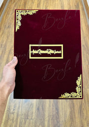 Red Nikkah Booklet