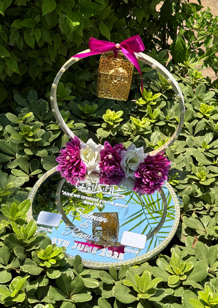 Elegant Customized Nikkah Ring Tray | NT-027