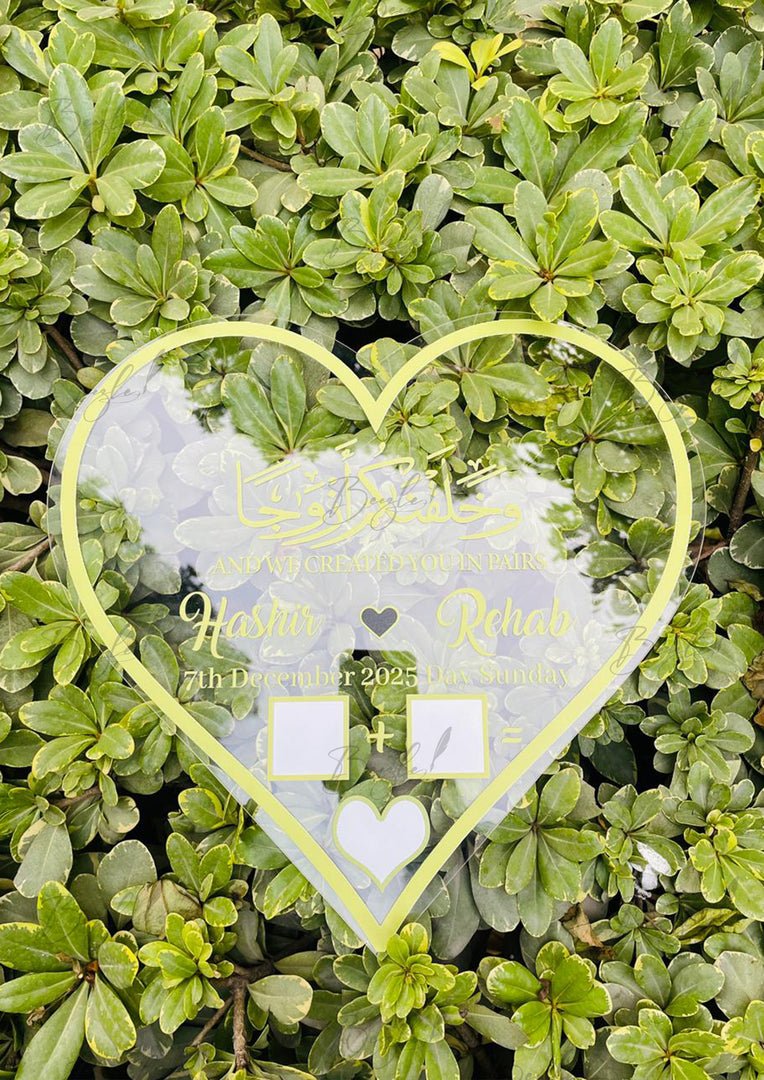 Heart Acrylic Thumb Board | NAF-025