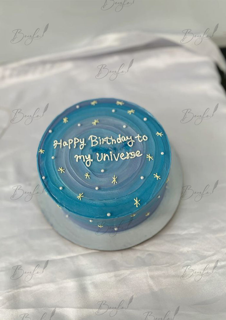 Galaxy Glow Birthday Cake | GC-036