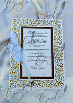 Load image into Gallery viewer, Nikah Certificate Decorated With Stone and Attractive Nikah Pen | DEL-018
