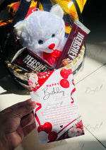 Load image into Gallery viewer, Black Teddy &amp; Chocolate Gift Basket | GB-135
