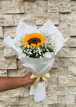 Load image into Gallery viewer, Sunflower &amp; Baby’s Breath Bouquet | BCG-163
