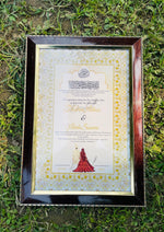 Load image into Gallery viewer, The Nikkah Certificate With Brown Frame &amp; Attractive Design | NC-179
