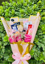 Load image into Gallery viewer, Pink Glow Snack &amp; Care Bouquet | BCG-141
