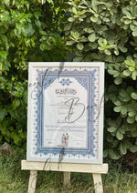 Load image into Gallery viewer, Nikah Certificate with Premium Bule Design | NC-149
