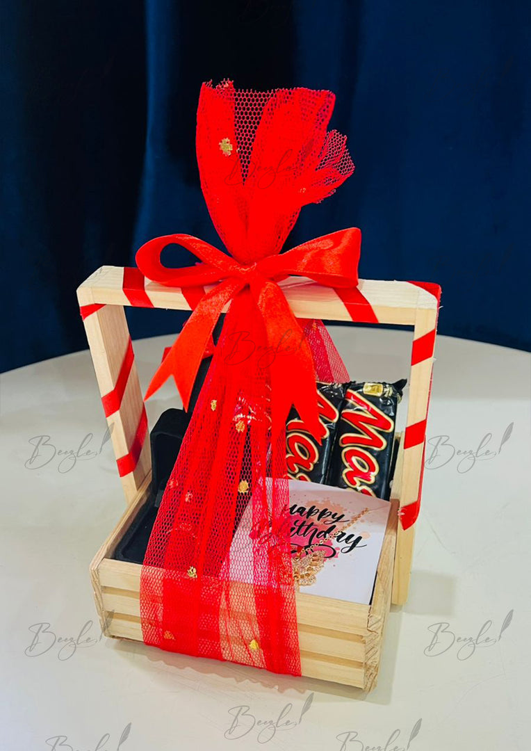 Bold Red Birthday Basket | GB-144