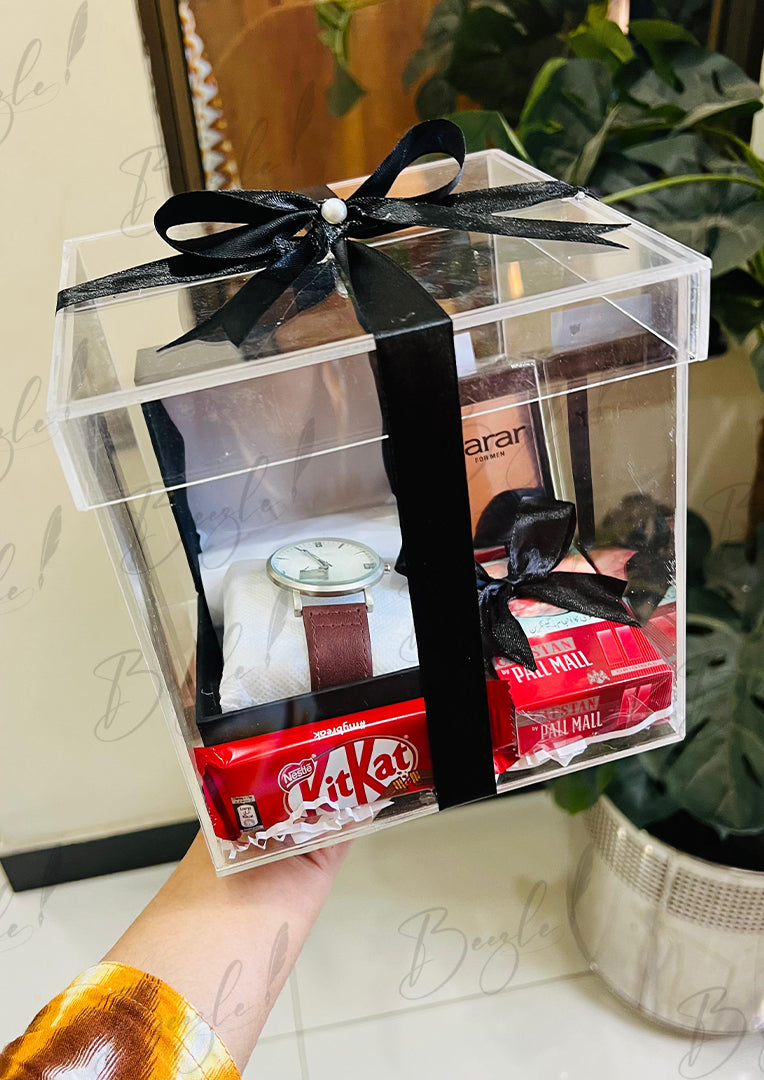 Gift Box for Him – Watch, Perfume & KitKat Treat | GBO-079