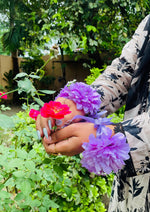Load image into Gallery viewer, Purple Floral Gajray Set | GAY-012
