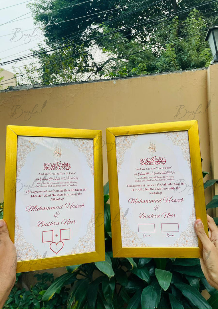 Dual Nikah Certificate Set | DEL-142