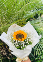 Load image into Gallery viewer, Sunflower &amp; Baby’s Breath Bouquet | BCG-163
