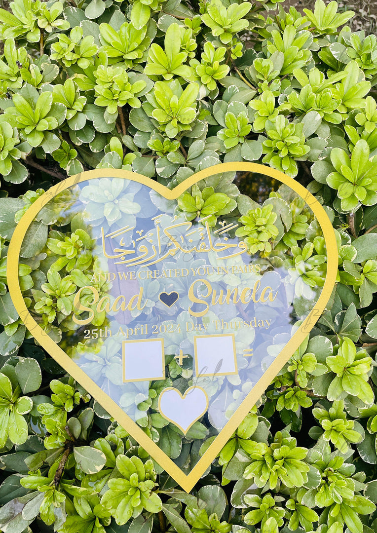 Heart Acrylic Thumb Board | NAF-025