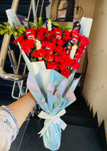 Load image into Gallery viewer, Red Roses &amp; Chocolate Bloom Bouquet | BCG-101
