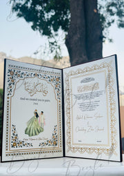 Red Nikkah Booklet