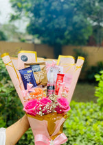 Load image into Gallery viewer, Pink Glow Snack &amp; Care Bouquet | BCG-141
