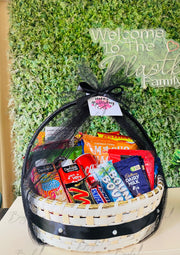 Luxury Chocolate Gift Basket with Handle Wrap  GB-158