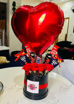 Load image into Gallery viewer, Sweetheart Delight Balloon &amp; Chocolate Gift Basket | GB-073
