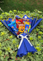 Load image into Gallery viewer, Crunchy Blue Snack Bouquet for Him | BCG-121
